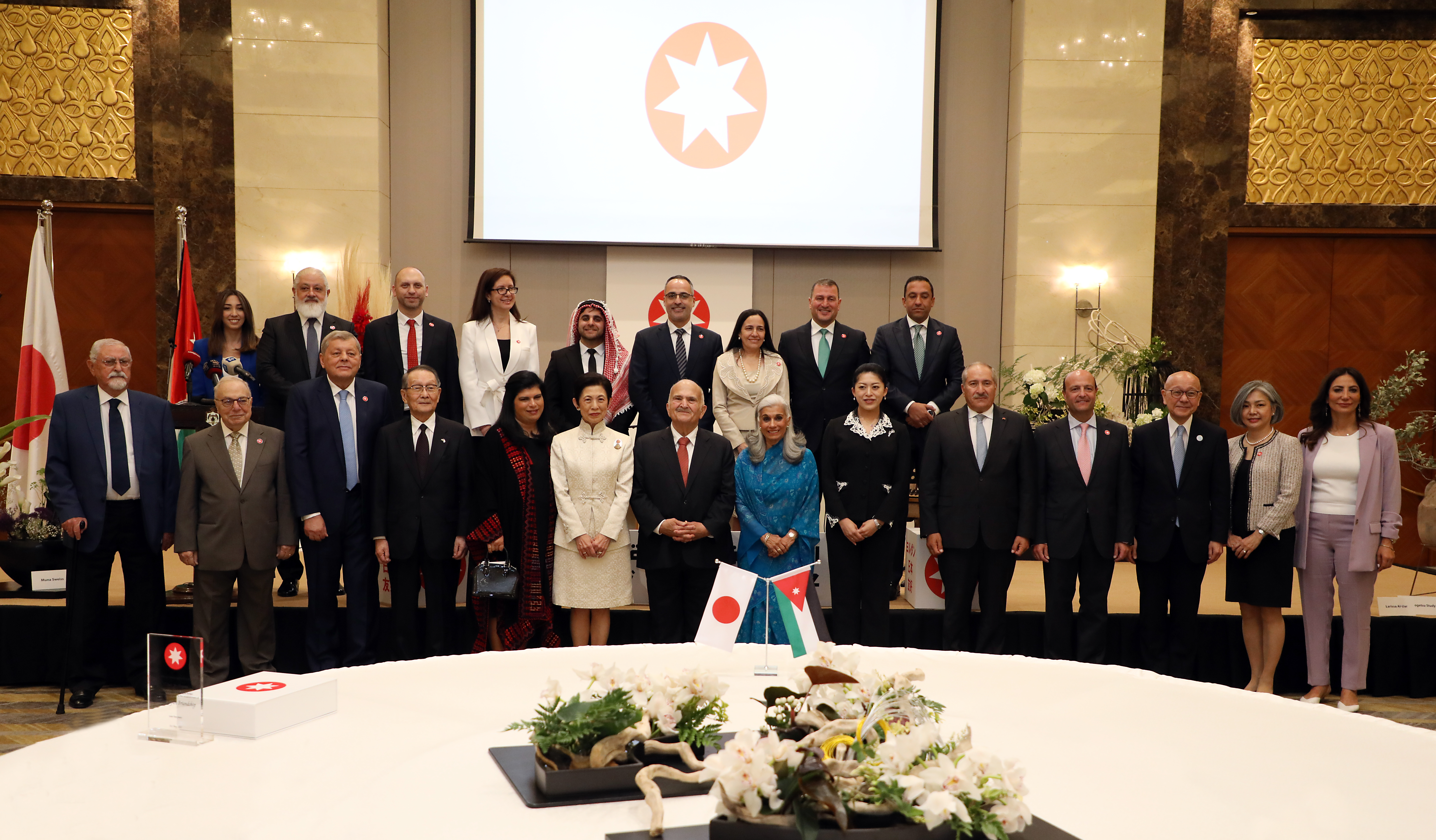 Attendees of a ceremony announcing the establishment of the Jordanian-Japanese Friendship Association, held under the patronage of HRH Prince Hassan, on Wednesday (Petra photo)